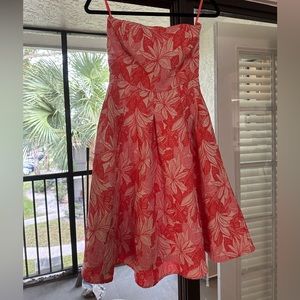 Strapless Eva Mendes Midi Dress